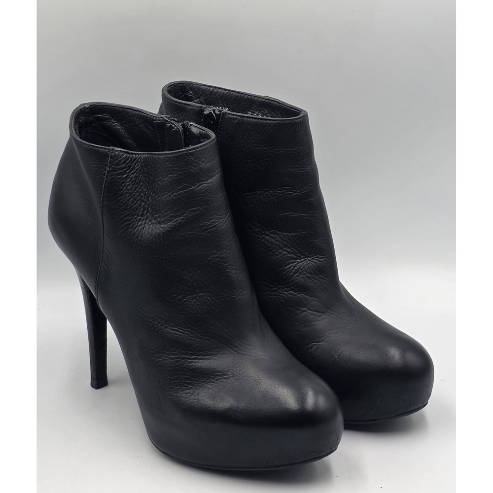 Stuart Weitzman Black Platform Ankle Booties Style 81940 Women's 6M
